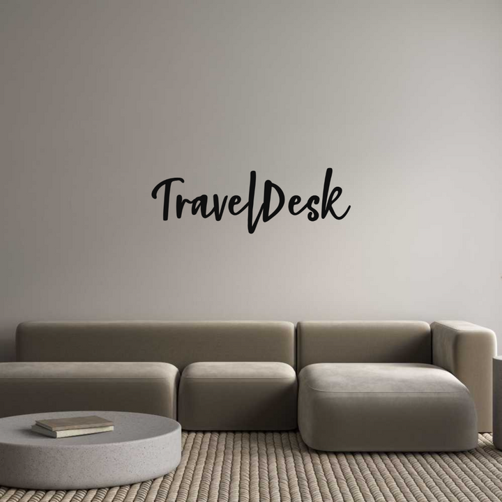 Custom Sign: TravelDesk