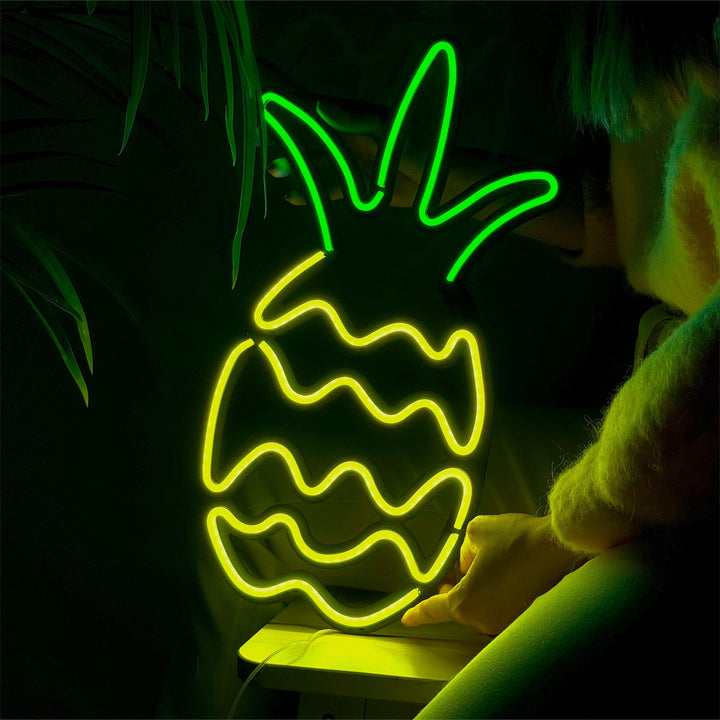 Ananas - Neon Wall Art, | Hoagard