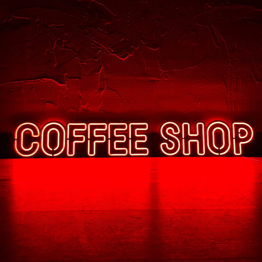 Coffee Shop - Neon Wall Art, | Hoagard