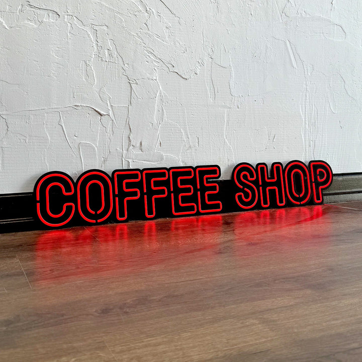 Coffee Shop - Neon Wall Art, | Hoagard