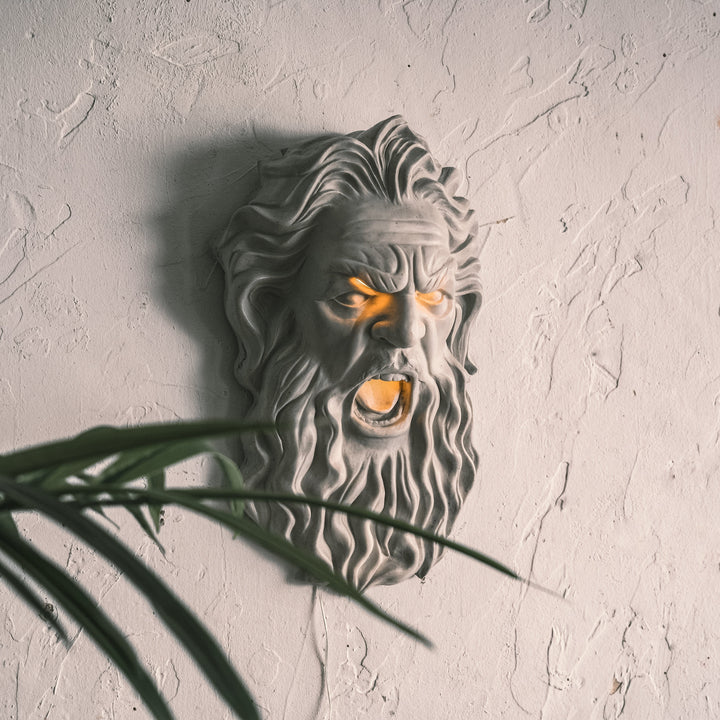 Zeus White - Neon Wall Art, | Hoagard.co