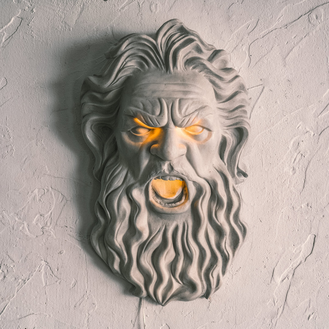 Zeus White - Neon Wall Art, | Hoagard.co