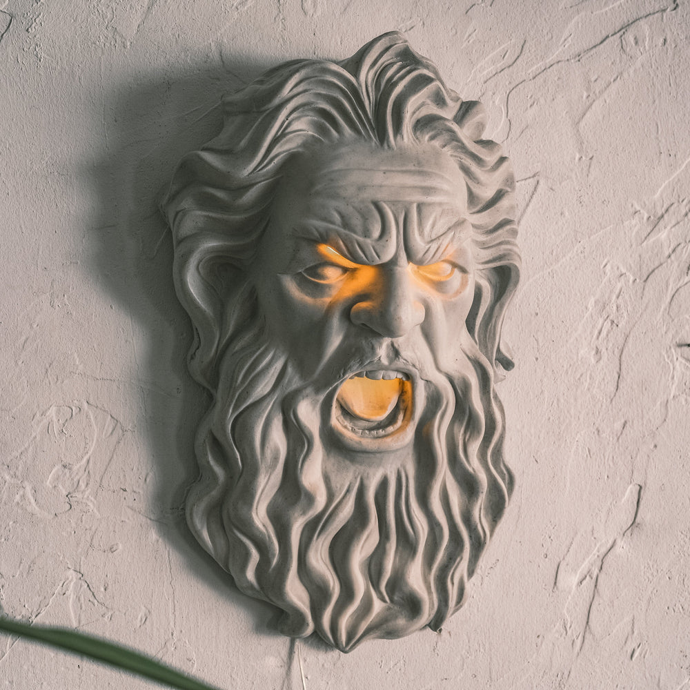 Zeus White - Neon Wall Art, | Hoagard.co