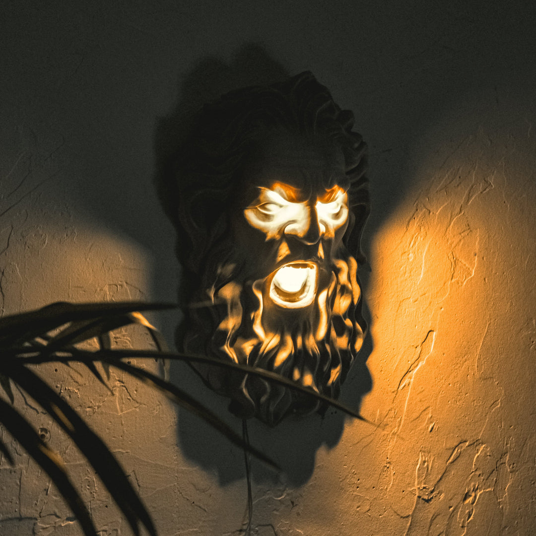 Zeus White - Neon Wall Art, | Hoagard.co