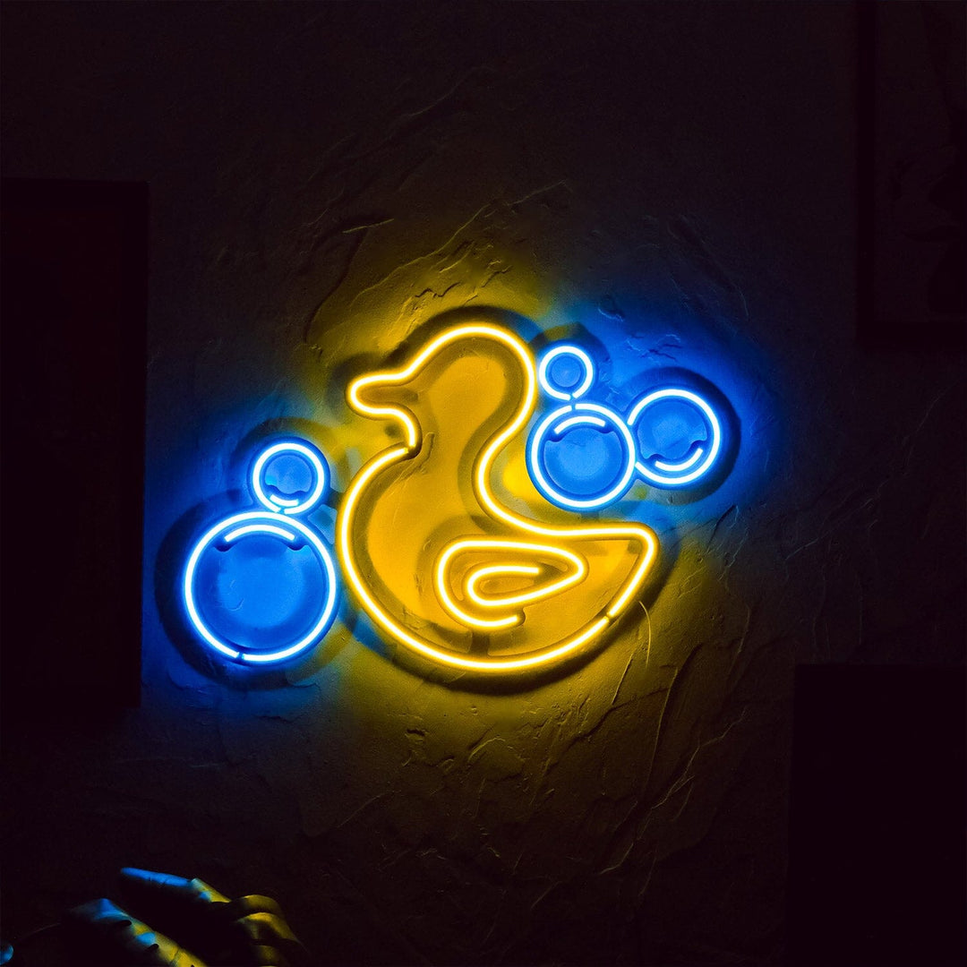 Rubber Duck - Neon Wall Art, | Hoagard