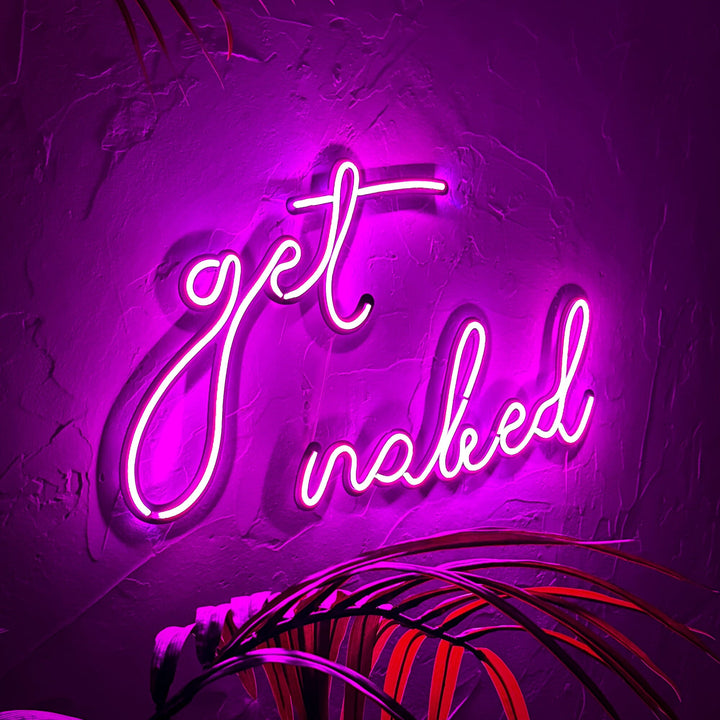 Naked - Neon Wall Art, | Hoagard