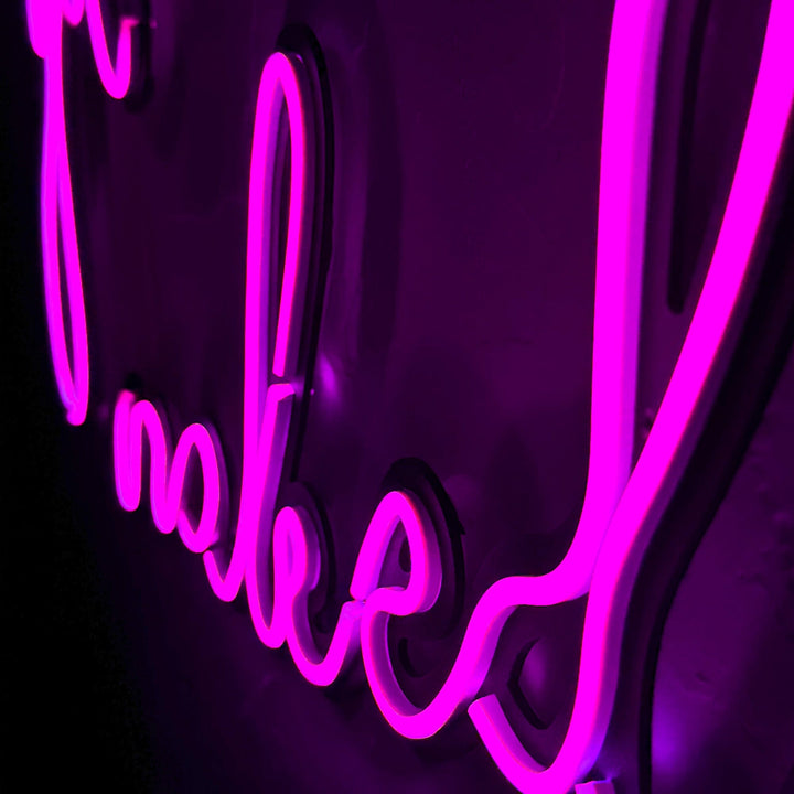 Naked - Neon Wall Art, | Hoagard