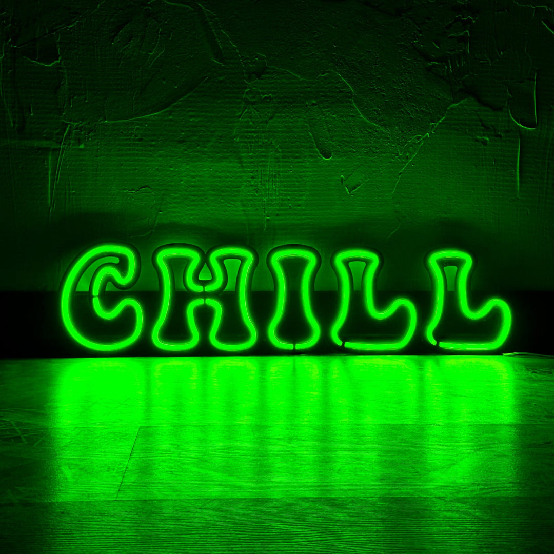 Chill - Neon Wall Art, | Hoagard.co