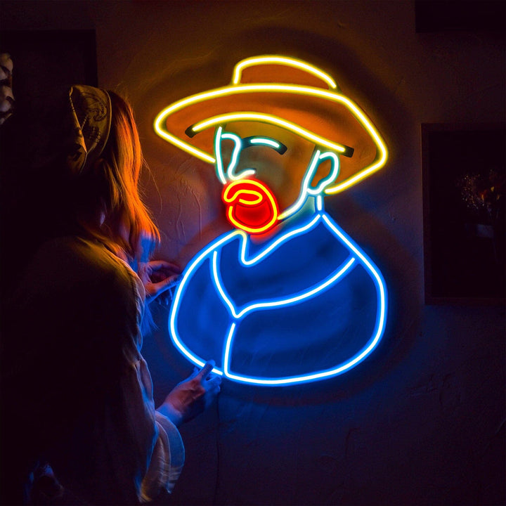 Van Gogh - Neon Wall Art, | Hoagard.co