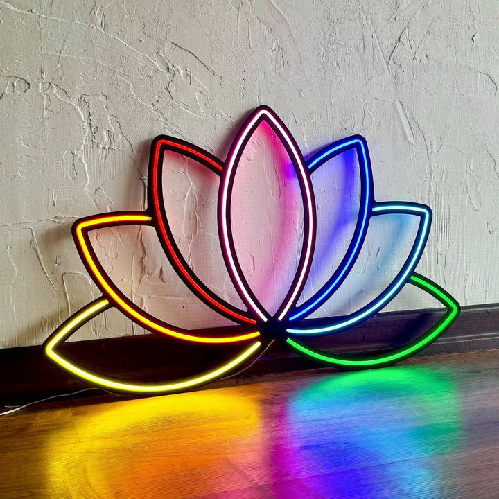 Lotus Flower - Neon Wall Art, | Hoagard.co