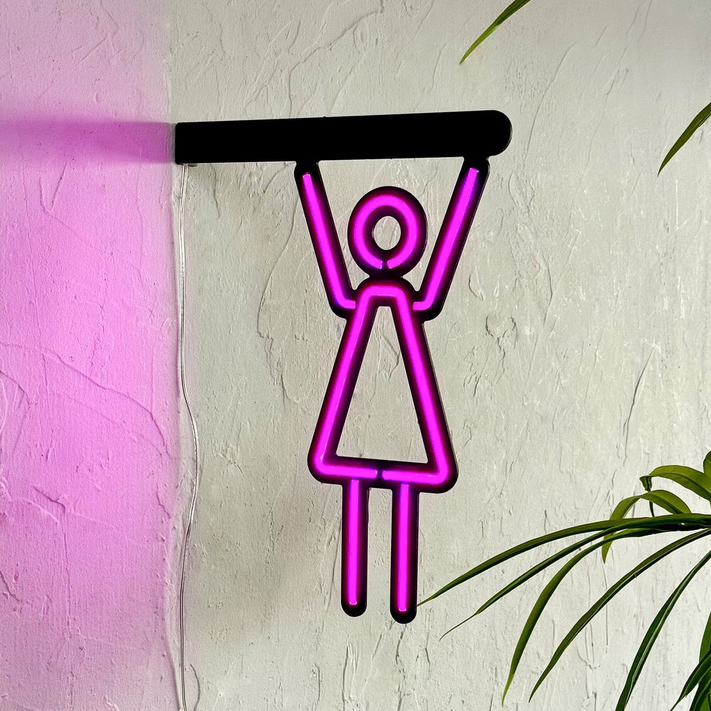 Woman WC Icon - Neon Wall Art, | Hoagard.co