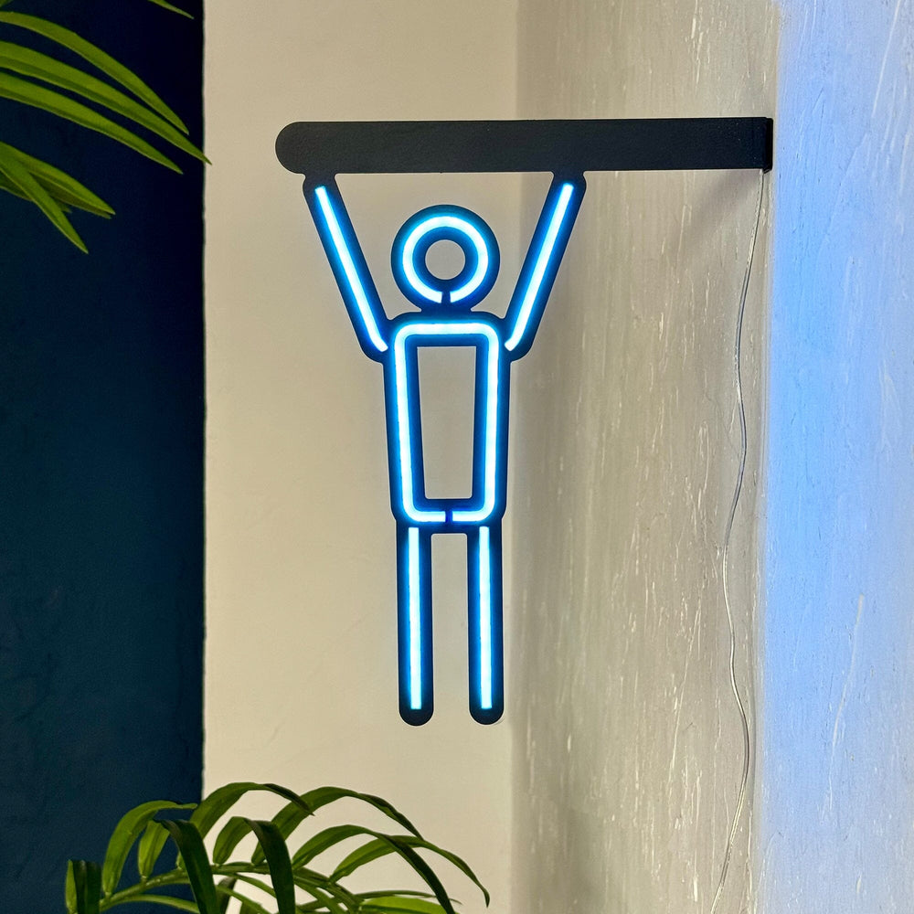 Man WC Icon - Neon Wall Art, | Hoagard.co