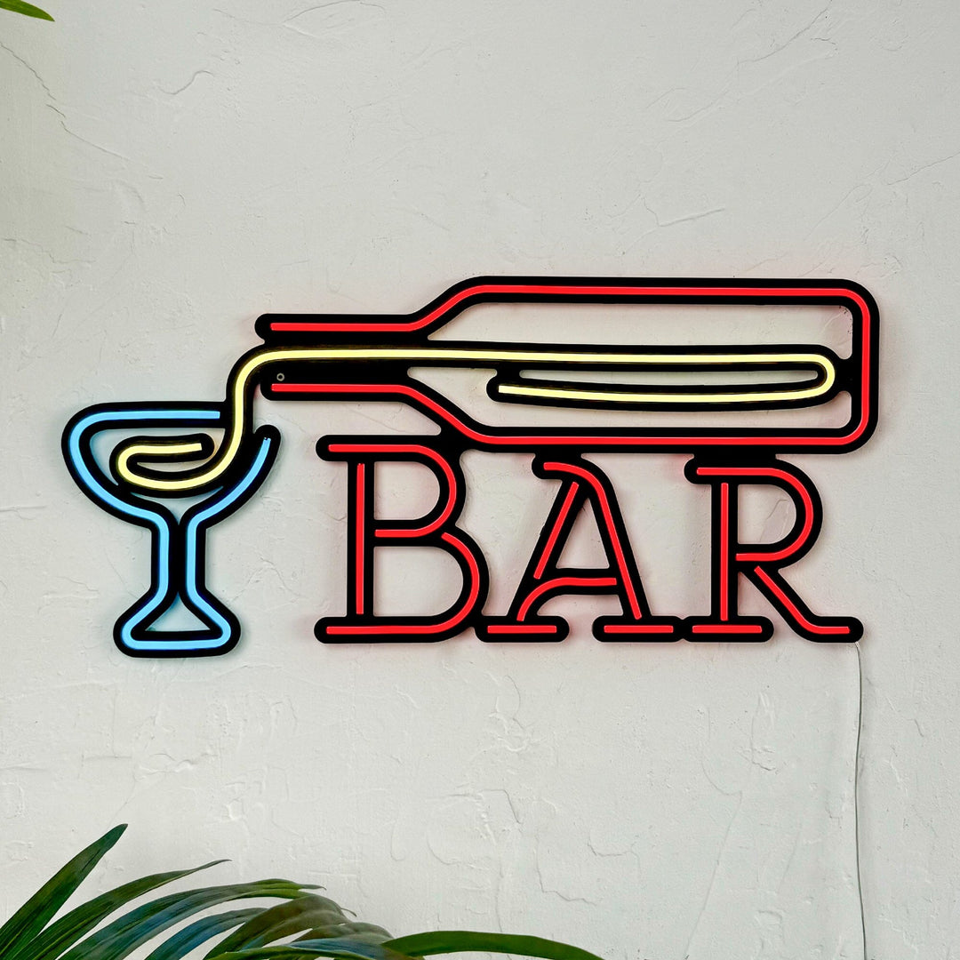 Bar - Neon Wall Art, | Hoagard.co