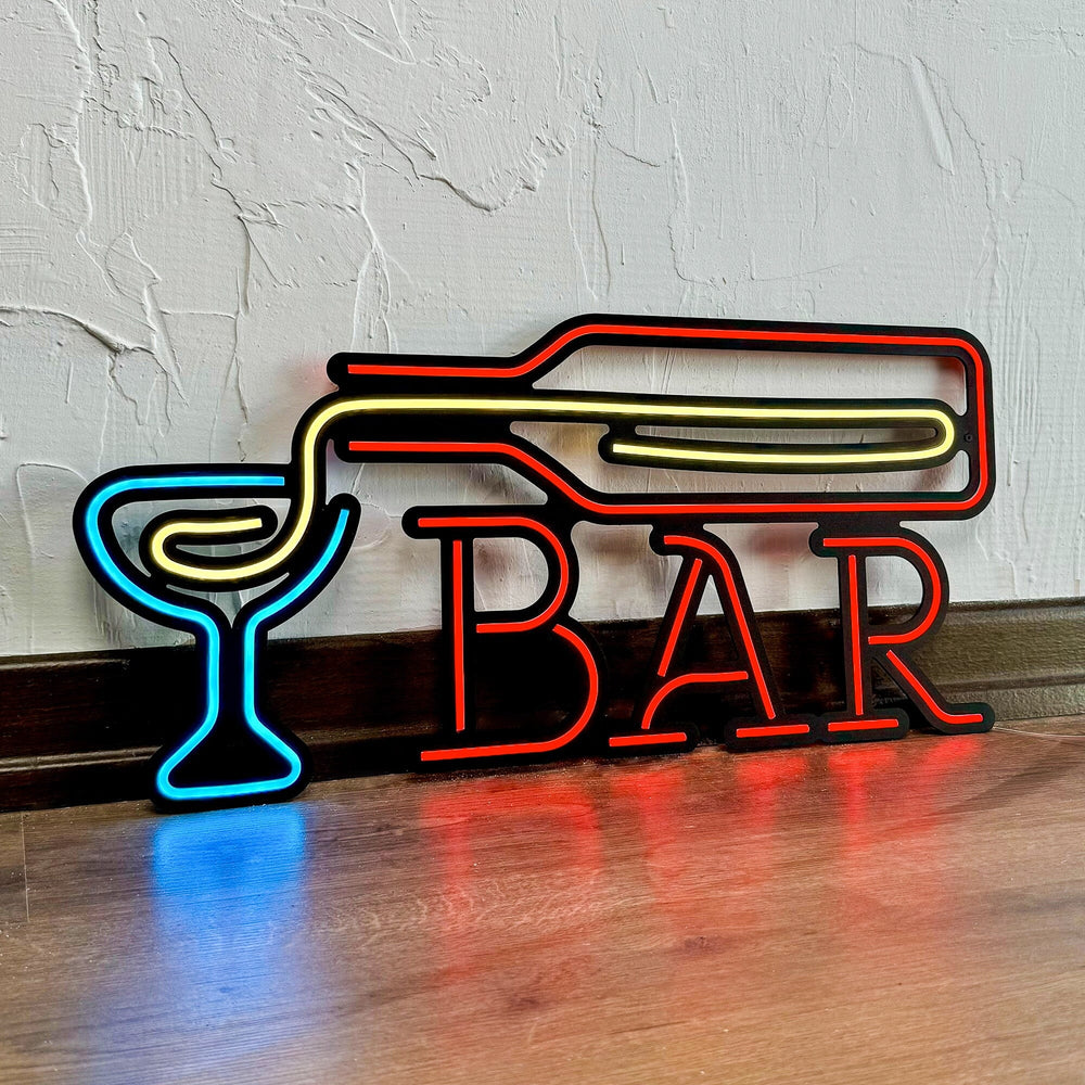 Bar - Neon Wall Art, | Hoagard.co