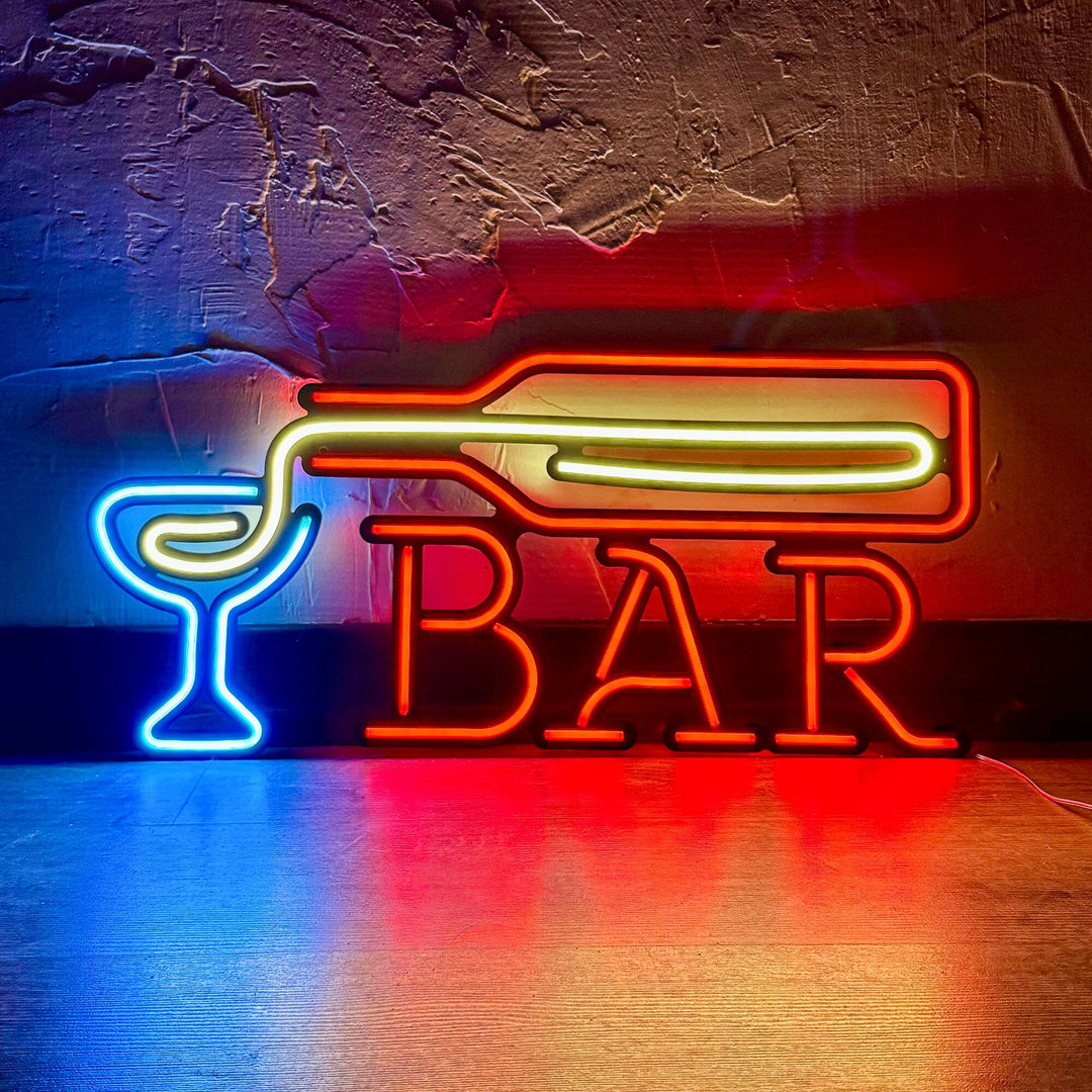 Bar - Neon Wall Art, | Hoagard.co