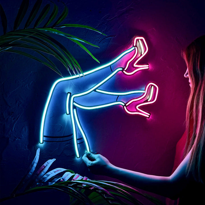 Lacy Legs - Neon Wall Art, | Hoagard.co