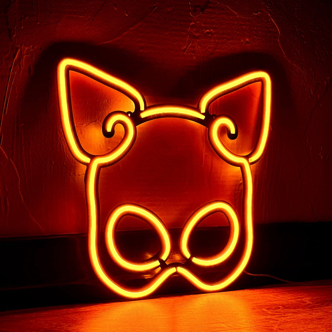 Cat Mask - Neon Wall Art, | Hoagard.co