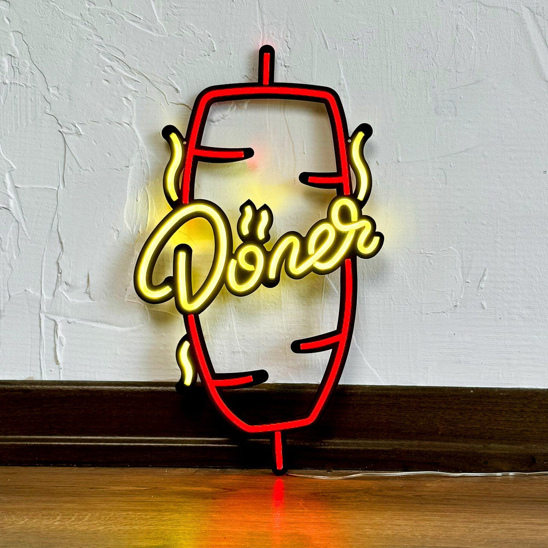 Döner 01 - Neon Wall Art, | Hoagard.co