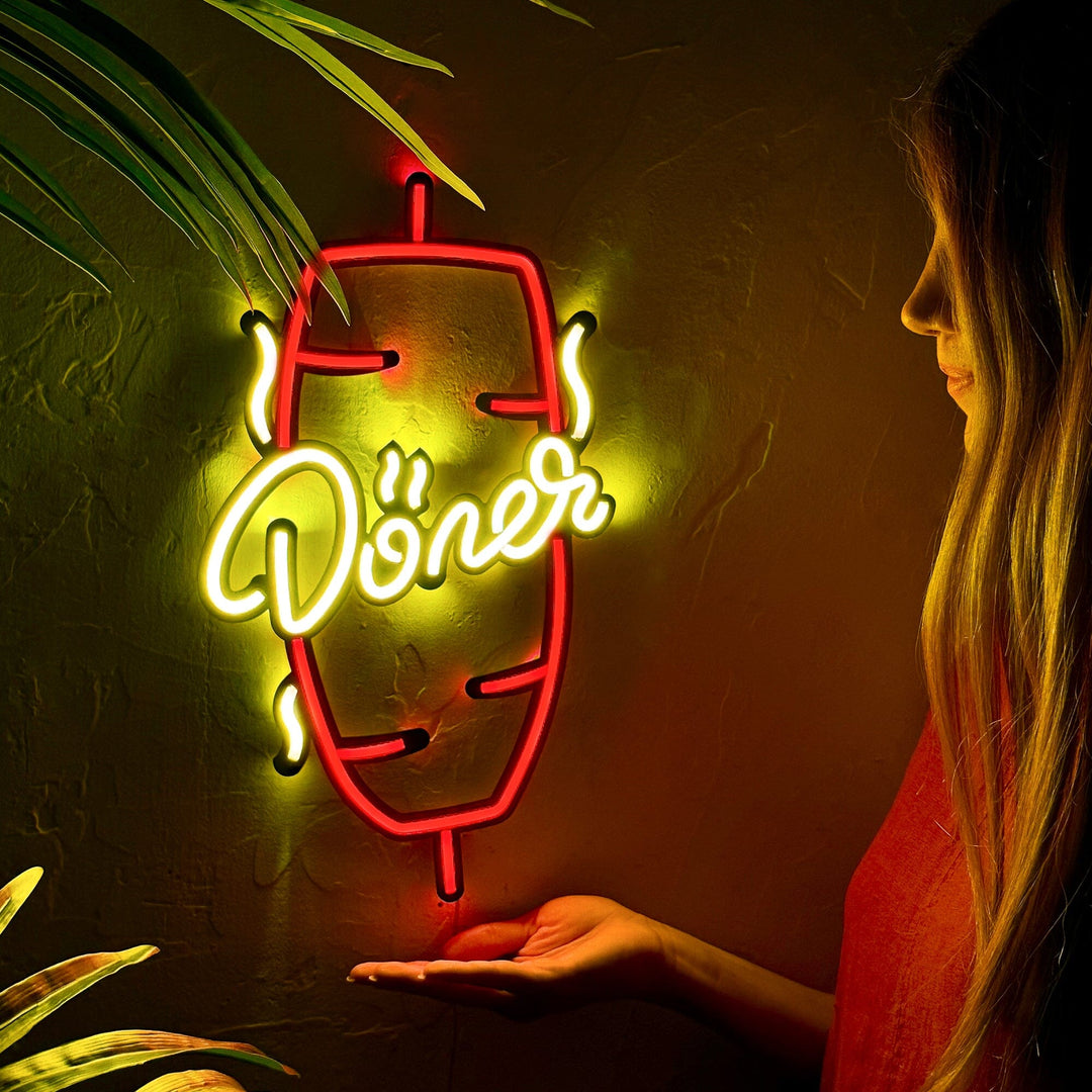 Döner 01 - Neon Wall Art, Without Remote Control | Hoagard.co