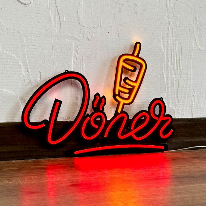 Döner 02 - Neon Wall Art, | Hoagard.co