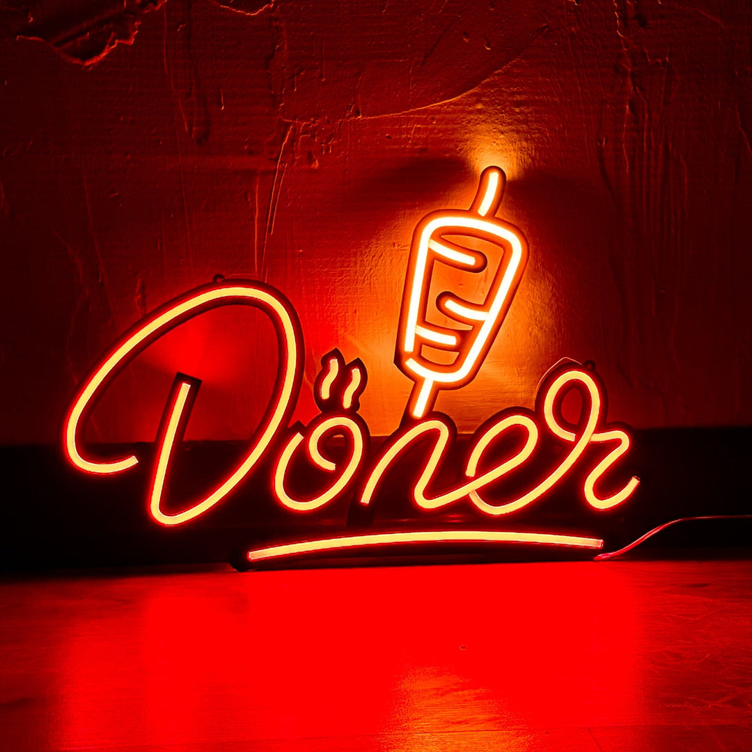 Döner 02 - Neon Wall Art, | Hoagard.co