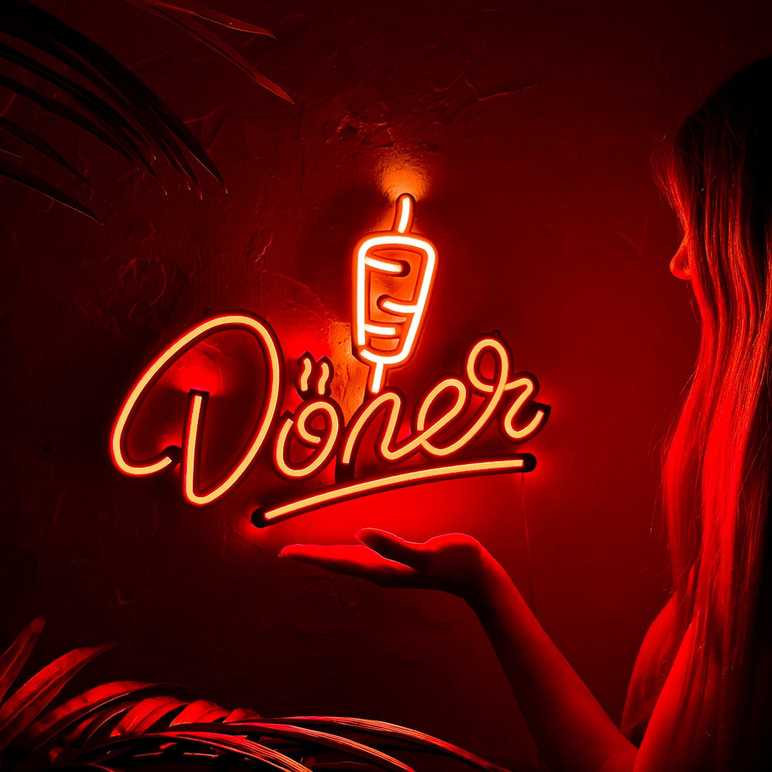 Döner 02 - Neon Wall Art, Without Remote Control | Hoagard.co