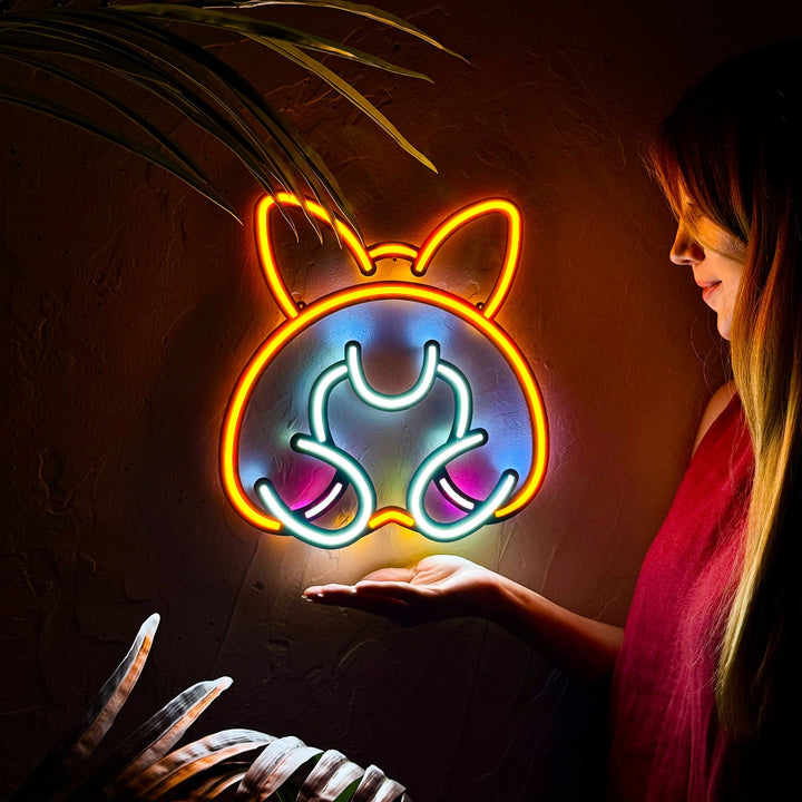 Corgi - Neon Wall Art, Without Remote Control | Hoagard.co