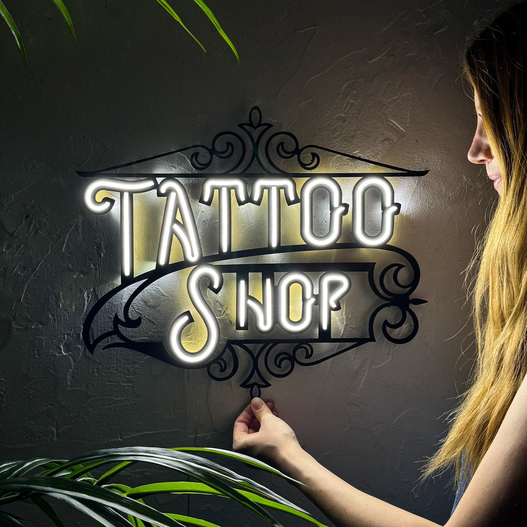 Tattoo Shop - Neon Wall Art, | Hoagard.co