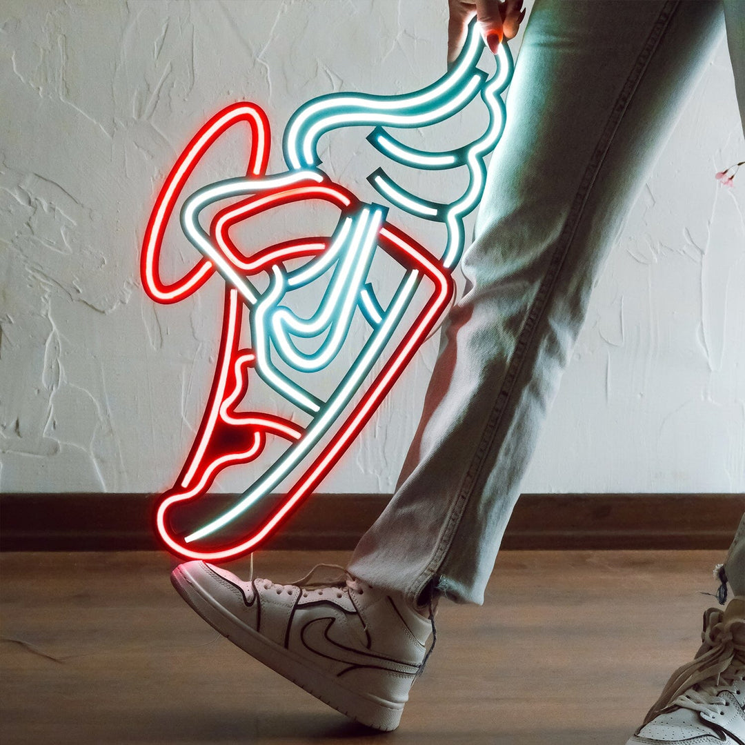 Flying Jordan - Neon Wall Art, | Hoagard