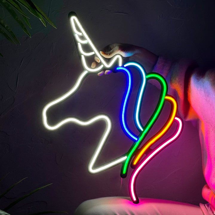 Unicorn - Neon Wall Art, | Hoagard