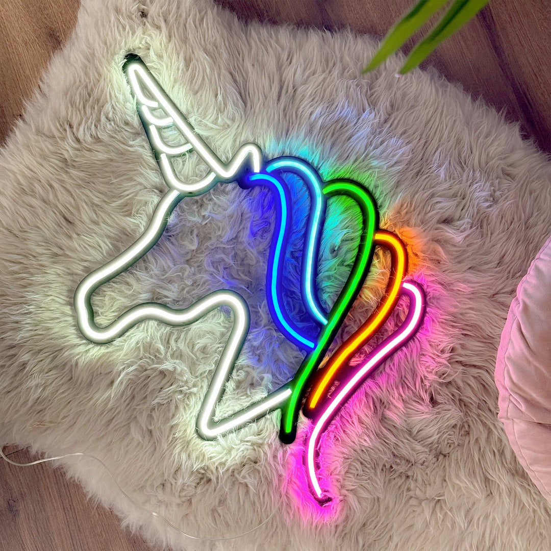 Unicorn - Neon Wall Art, | Hoagard