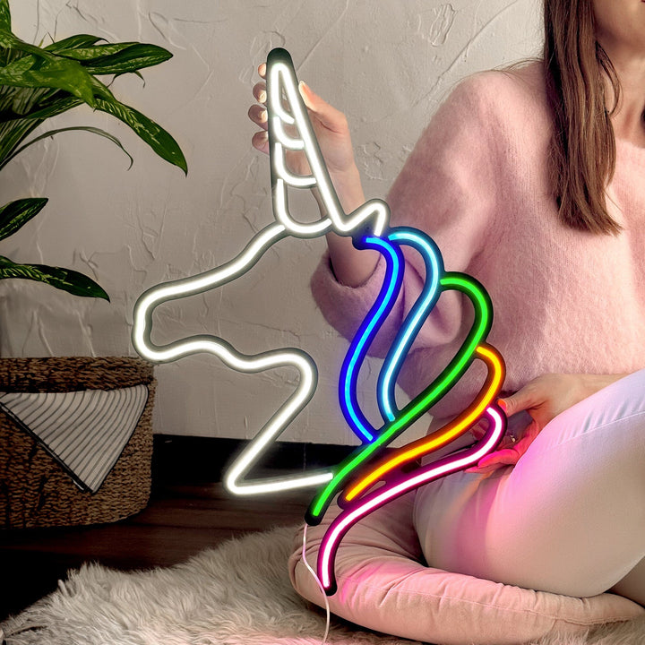 Unicorn - Neon Wall Art, | Hoagard