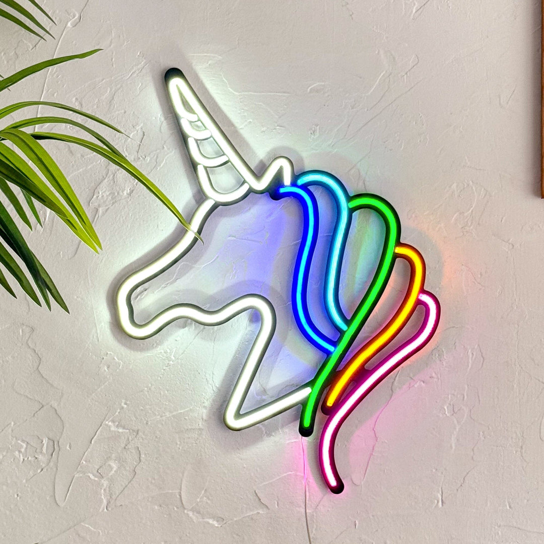 Unicorn - Neon Wall Art, | Hoagard