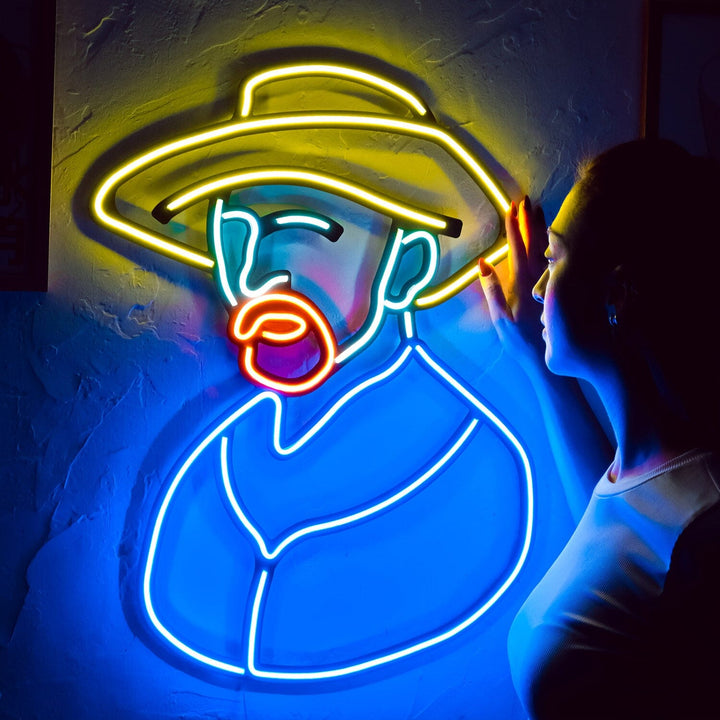 Van Gogh - Neon Wall Art, | Hoagard.co