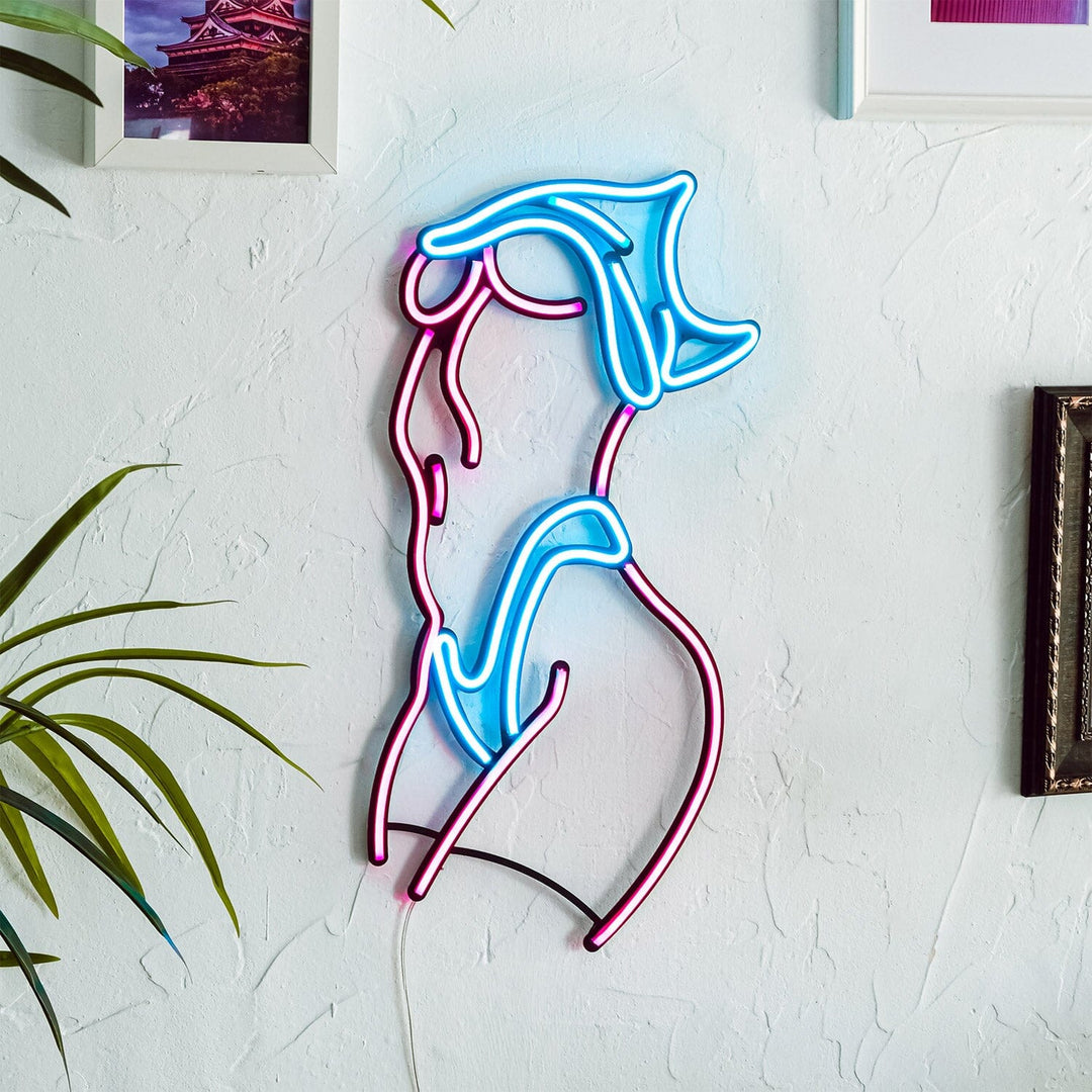 Femme Fatale - Neon Wall Art, | Hoagard