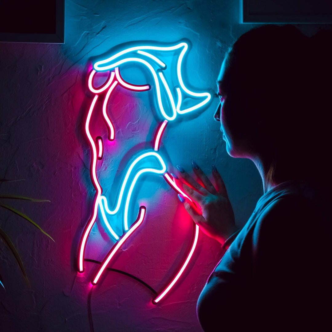 Femme Fatale - Neon Wall Art, | Hoagard