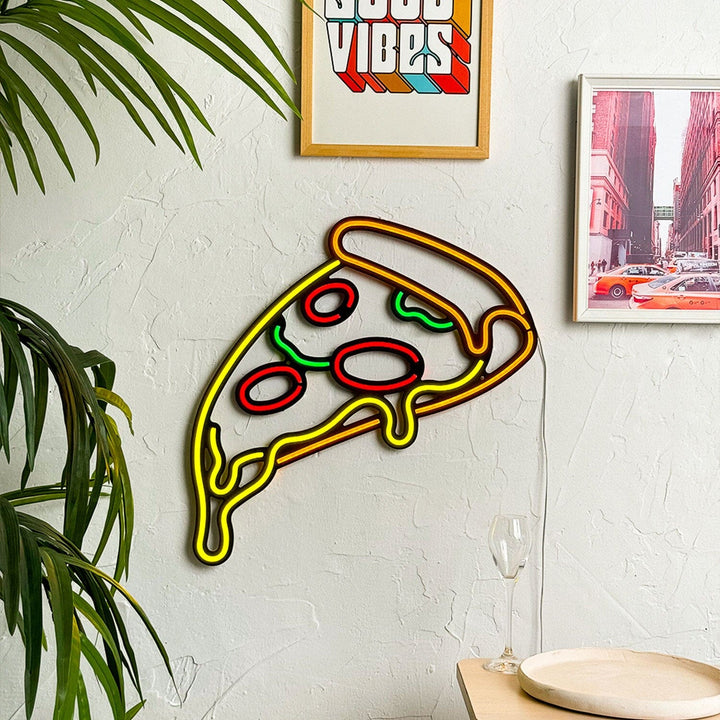 Pizza - Neon Wall Art, | Hoagard.co