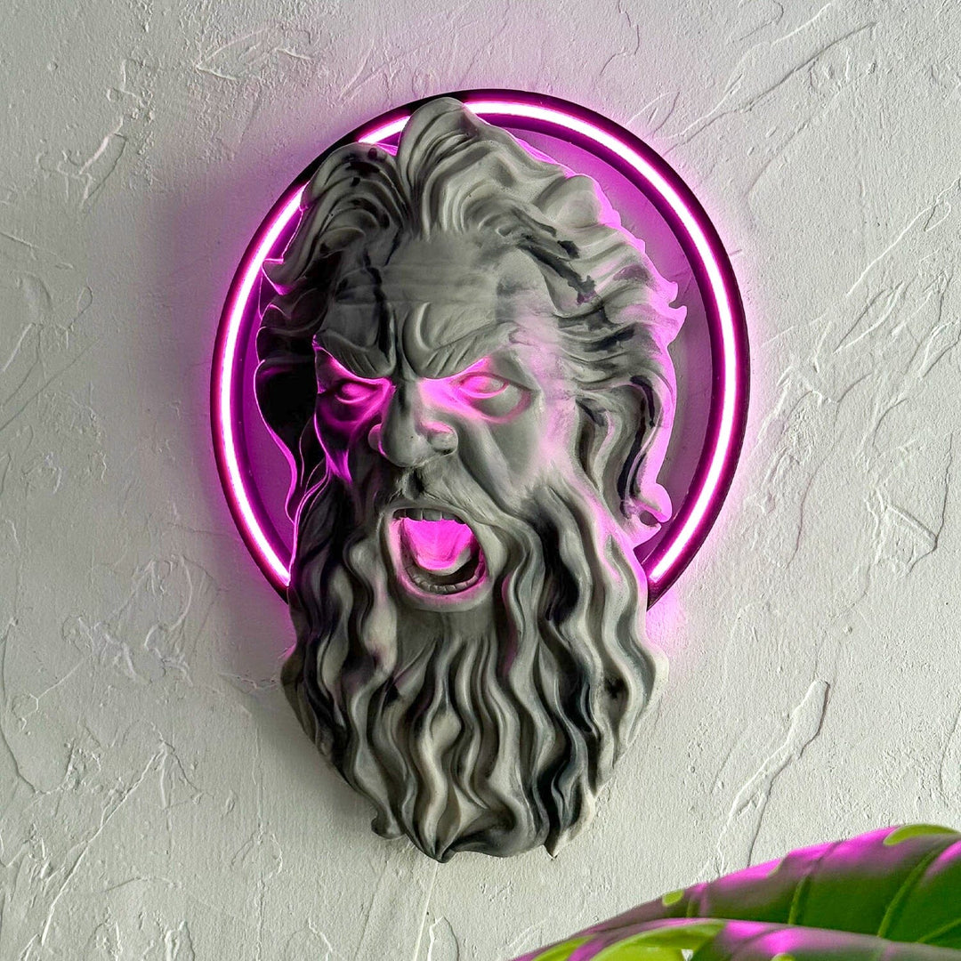 Zeus - Neon Wall Art, | Hoagard.co