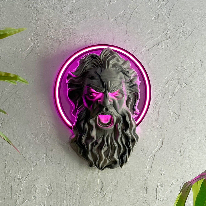 Zeus - Neon Wall Art, | Hoagard.co