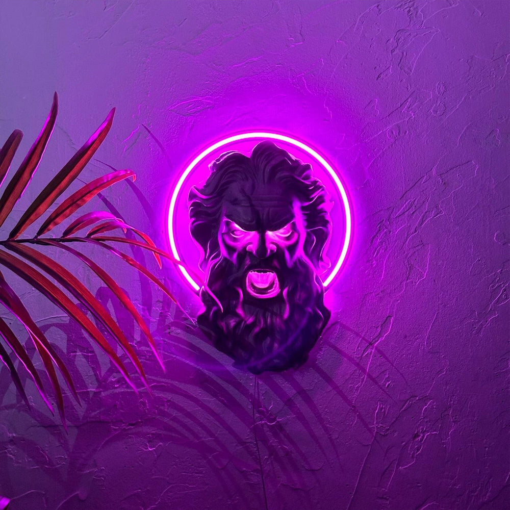 Zeus Sculpture - Neon Wall Art, | Hoagard.co