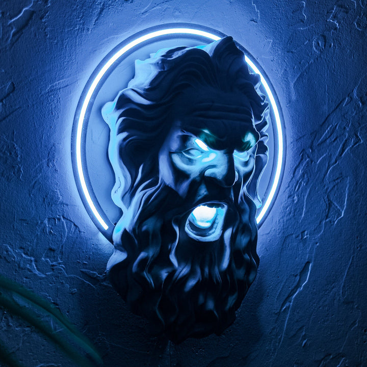 Zeus Blue - Neon Wall Art, | Hoagard.co