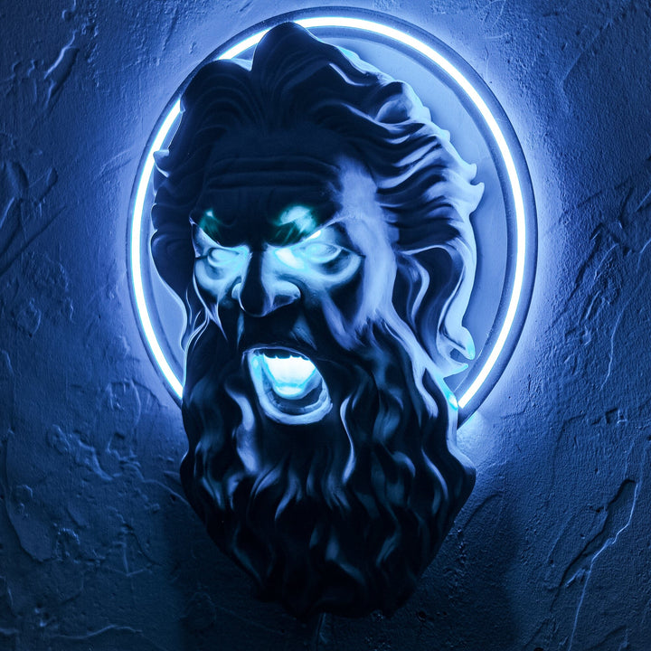 Zeus Blue - Neon Wall Art, | Hoagard.co