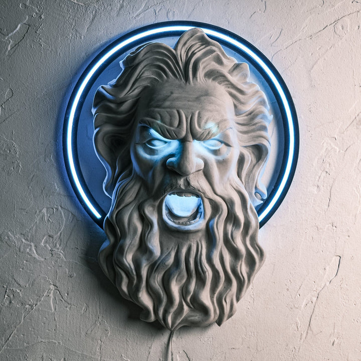 Zeus Blue - Neon Wall Art, | Hoagard.co