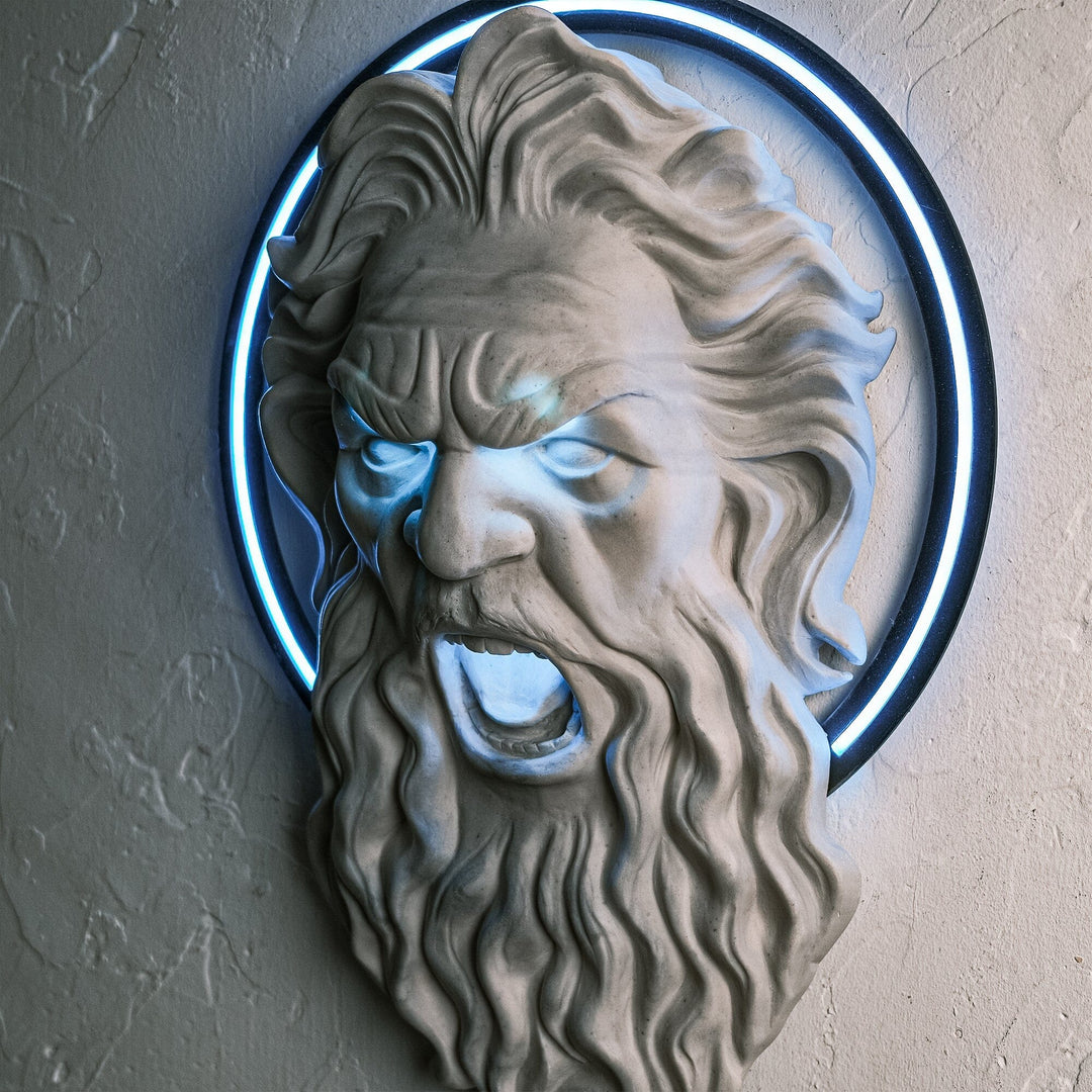 Zeus Blue - Neon Wall Art, | Hoagard.co