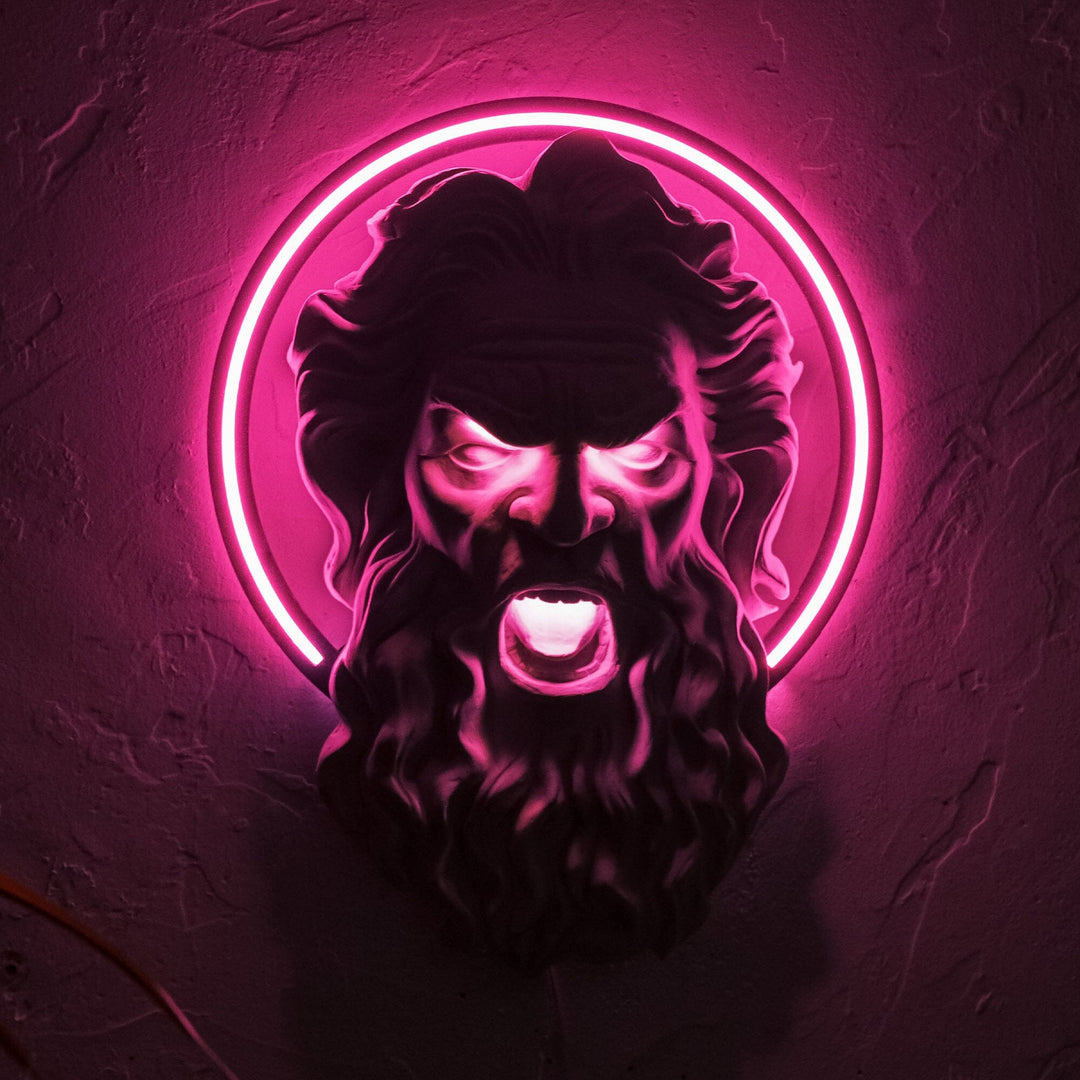 Zeus II - Neon Wall Art, | Hoagard.co