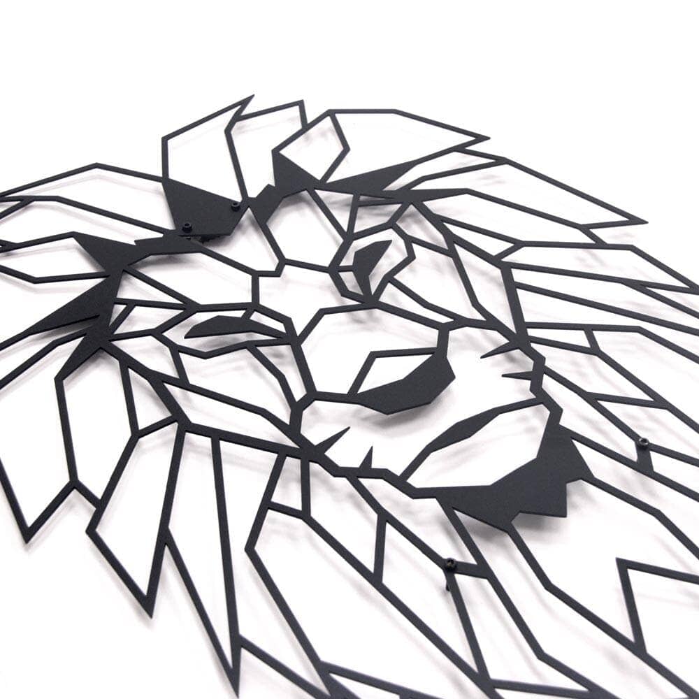 lion wall art, lion decor, löwe, metal wall art, metal decor, safari wall art