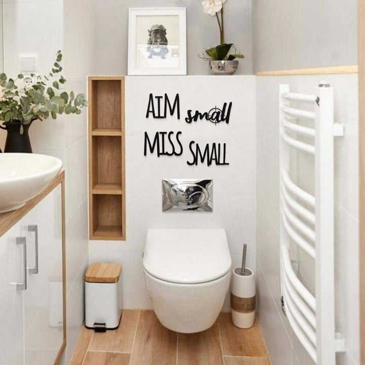 Aim Small Miss Small, Bathroom Decor, Hoagard, , , - Hoagard