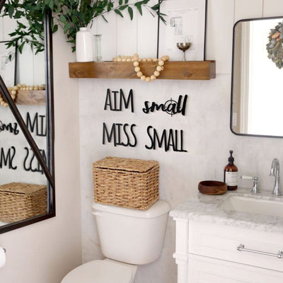 Aim Small Miss Small Metal Wall Art Hoagard 